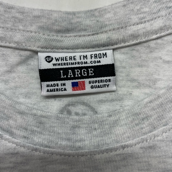 Mens Cleveland Where I'm From Gray Short Sleeve T-Shirt Size Large - Picture 3 of 6